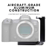 ProMediaGear PLCR56 Arca-Swiss L-Bracket for Canon EOS R5 / R6 / R5 Mark II / R6 Mark II Mirrorless Camera