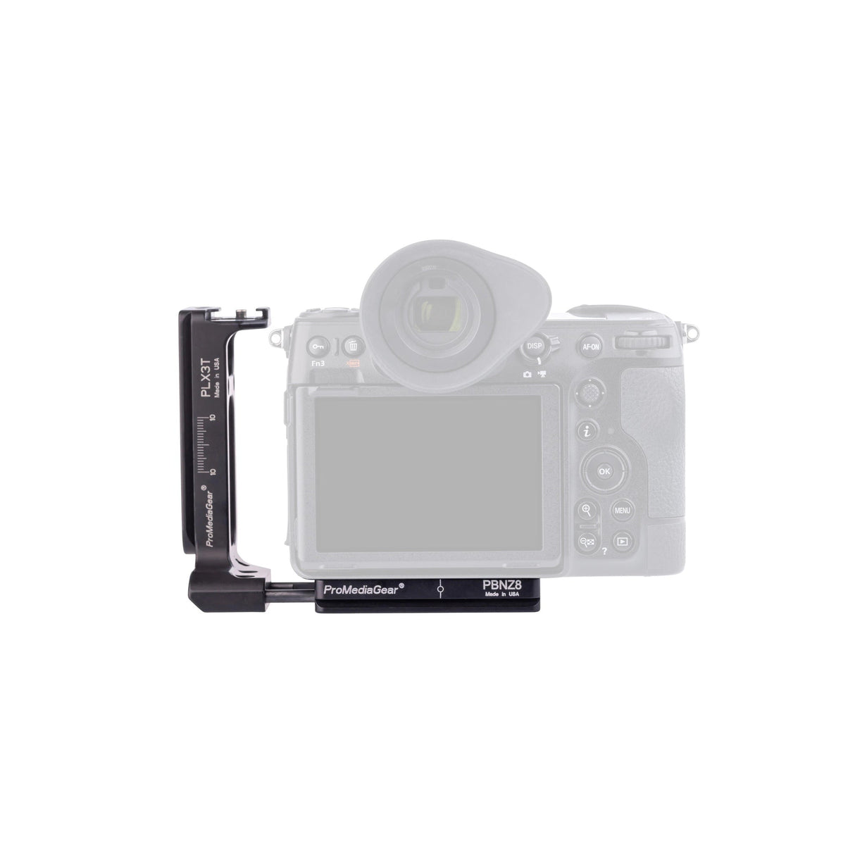 ProMediaGear PLNZ83T Arca-Swiss L-Bracket for Nikon Z8 with QD Offset Type