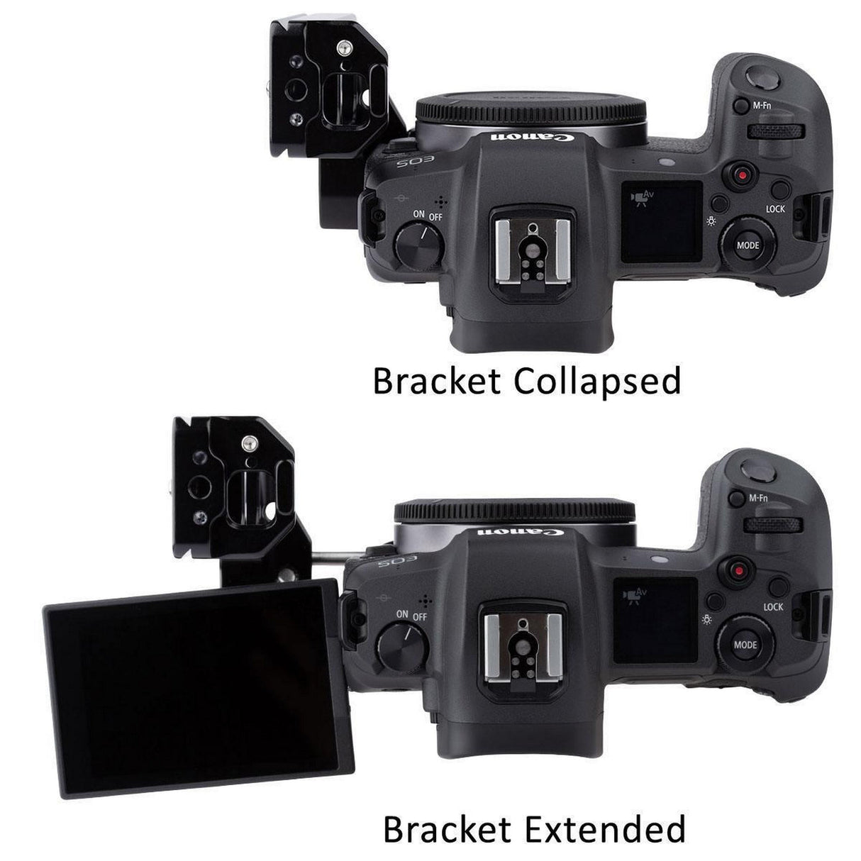 ProMediaGear PLX3TQD Universal Arca-Swiss L-Bracket for DSLR and Mirrorless Cameras with Articulating LCD Screens