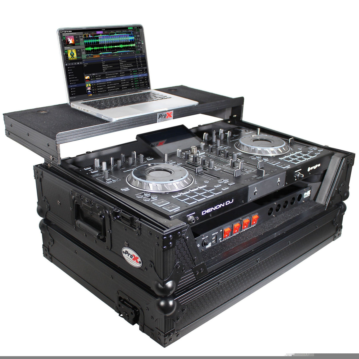 ProX XS-PRIME2 Case for Denon PRIME 2 DJ Controller with Laptop Shelf