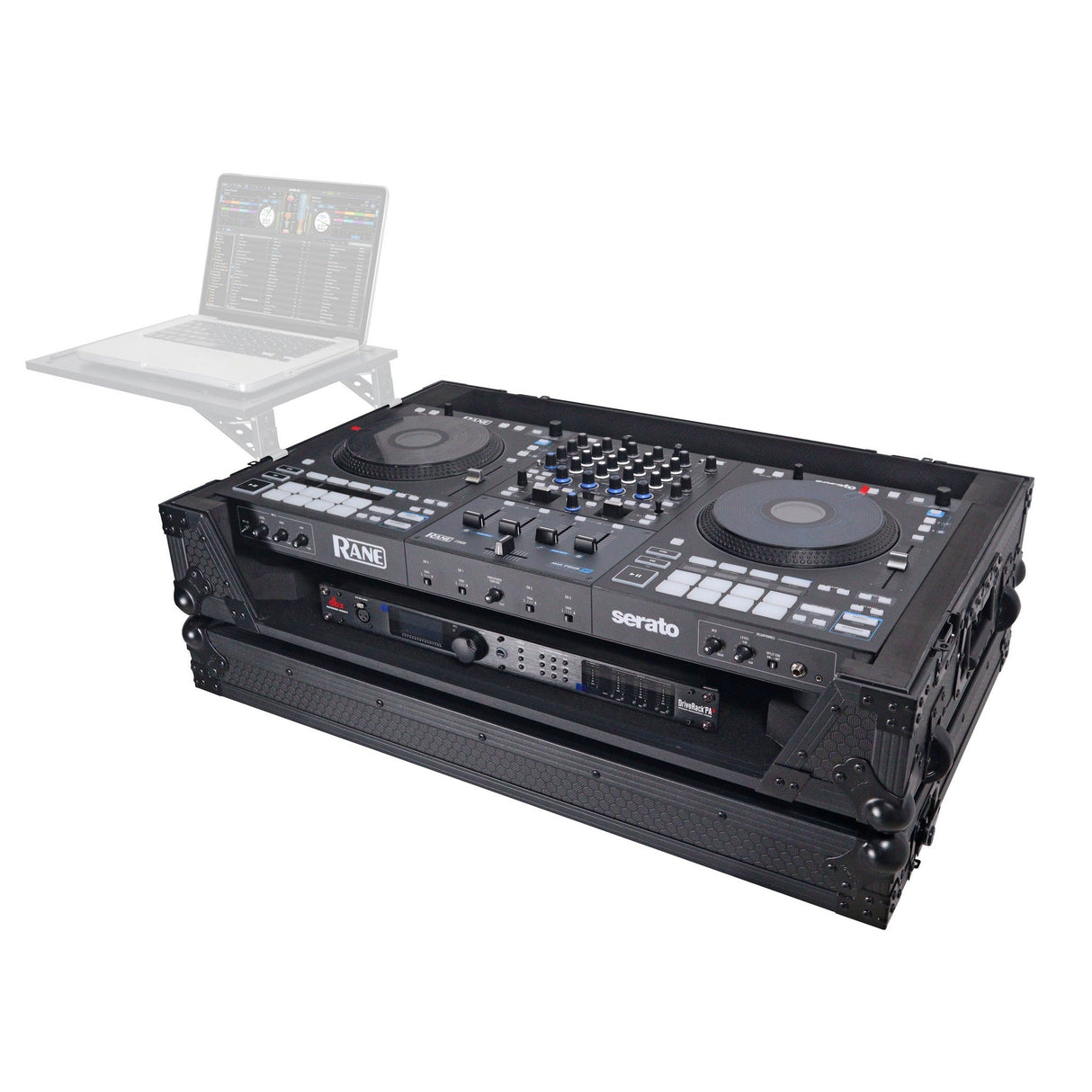 ProX XS-RANEFOUR Case for RANE Four DJ Controller with 1U Rack Space and Wheels