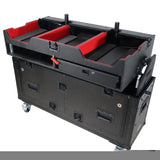 ProX XZF-CDM3K BLK Flip-Ready Easy Retracting Hydraulic Lift Case for Pioneer DJ CDJ-3000 and DJM-900 NXS2 System