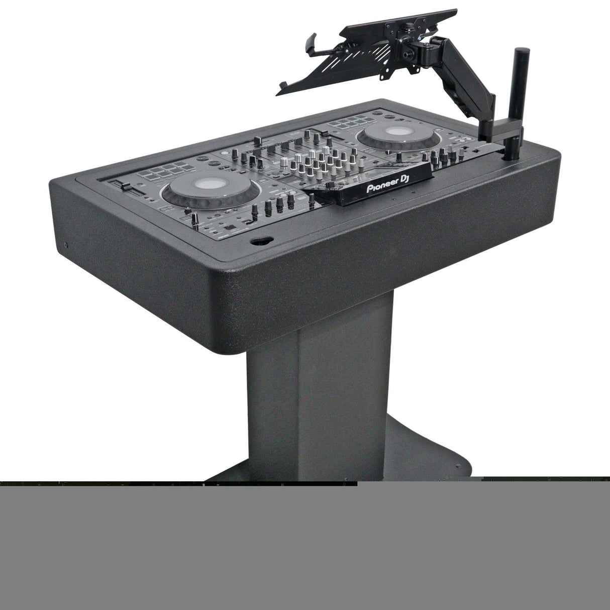 ProX XZF-DJCT W 2U CASE Control Tower DJ Podium for Pioneer DJ DDJ-REV7, XDJ-XZ, DDJ-1000, RANE One