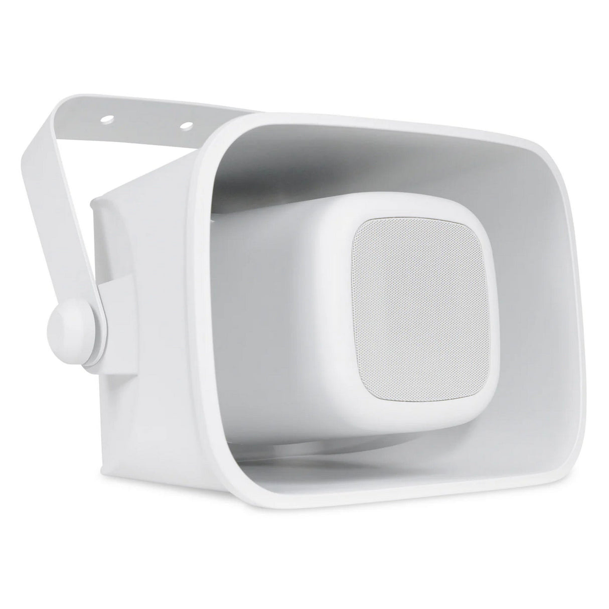 Pure Resonance Audio Outdoor Horn Speaker System with 2 H6 All-Weather Loudspeakers, MA120BT 120W Bluetooth Mixer Amplifier, and PTT1 Gooseneck Paging Microphone