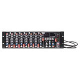 Pure Resonance Audio MX9 9-Channel Rack Mount Mixer with Bluetooth and Effects