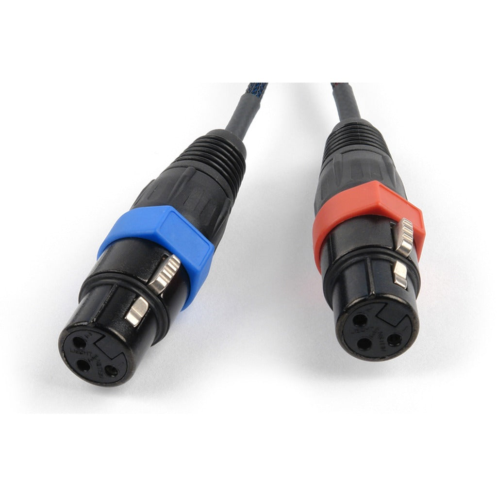 Remote Audio CA744INL Dual XLR3F to Dual TA3F 2-Channel Balanced Cable 4 ft