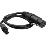 Remote Audio CALECXL3/5M48 XLR3F to TA5F Mic Level Cable for Lectrosonics 4 ft