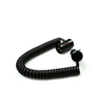 Remote Audio CAXJCOIL2LPMF Low-Profile XLR3F to XLR3M Short Coiled Jumper 8 in