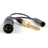 Remote Audio HSADDB Dynamic Headset Breakout TA5M to 3.5mm TRS and XLR3M 9 in