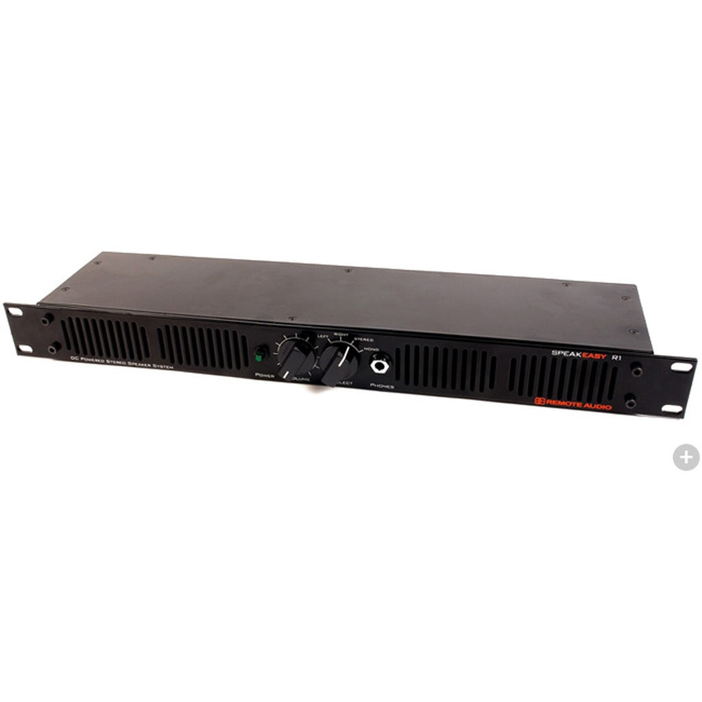Remote Audio SPKEZR1 SpeakEasy R1 1RU 12V Powered Stereo Rack Speaker