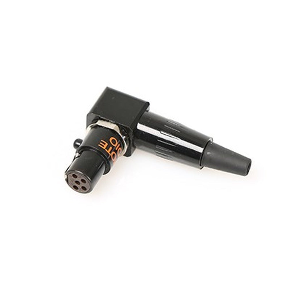Remote Audio TA5F-RA-B 5-Pin TA5F Mini XLR Right-Angle Female Connector Black