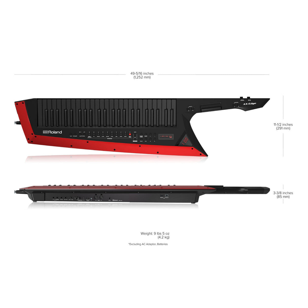 Roland AX-Edge ZEN-Core synthesizer keytar controls
