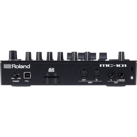 Roland MC-101 portable music production groovebox controls