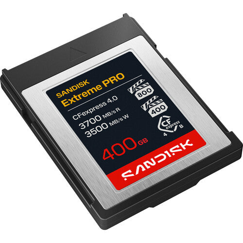SanDisk Extreme PRO CFexpress 4.0 Type B Memory Card, 400GB