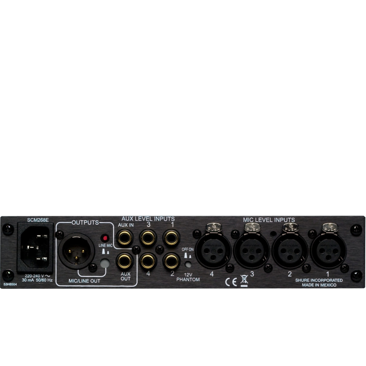 Shure SCM268 4-Channel Microphone Mixer