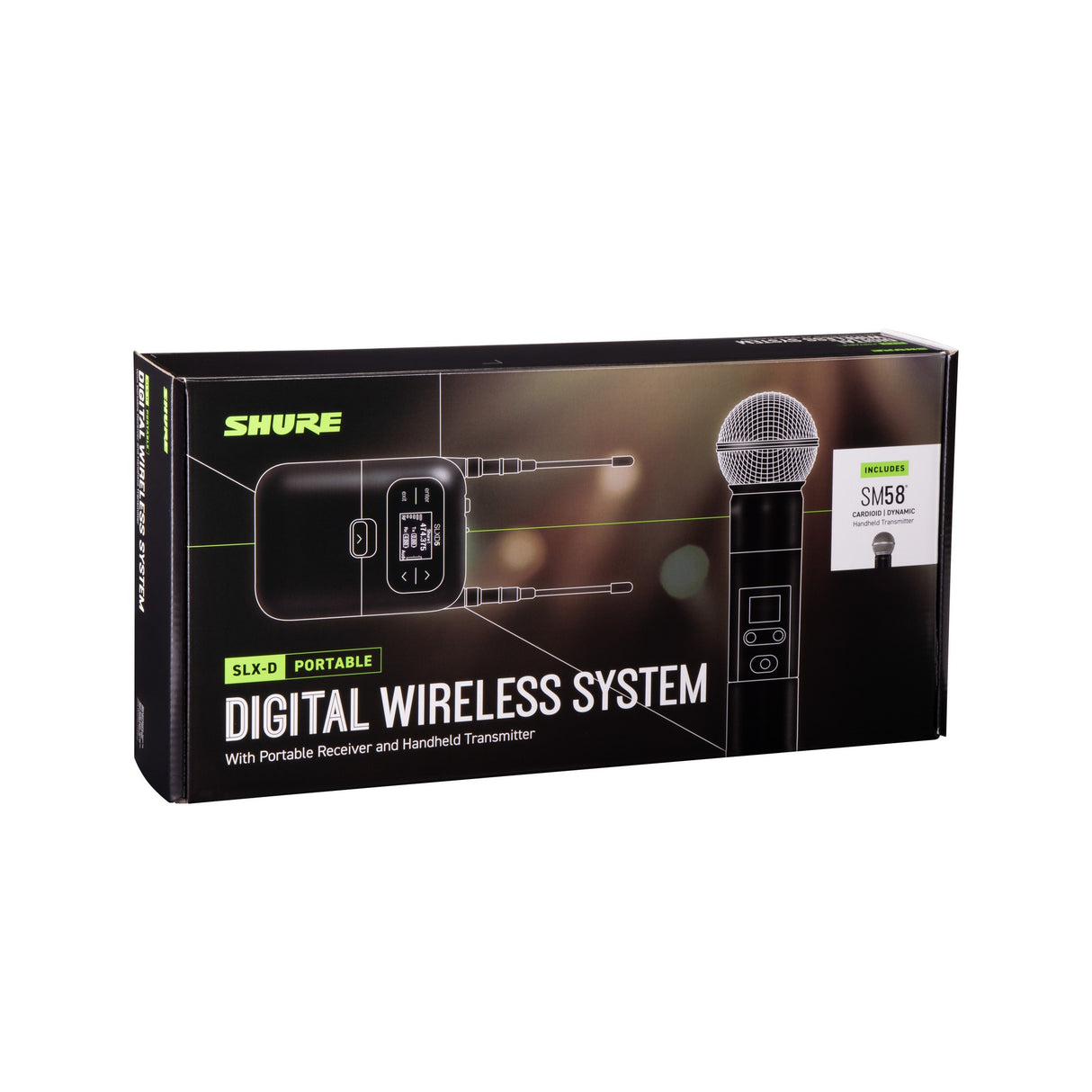 Shure SLXD25/SM58 Portable Digital Wireless Handheld System with SM58 Microphone