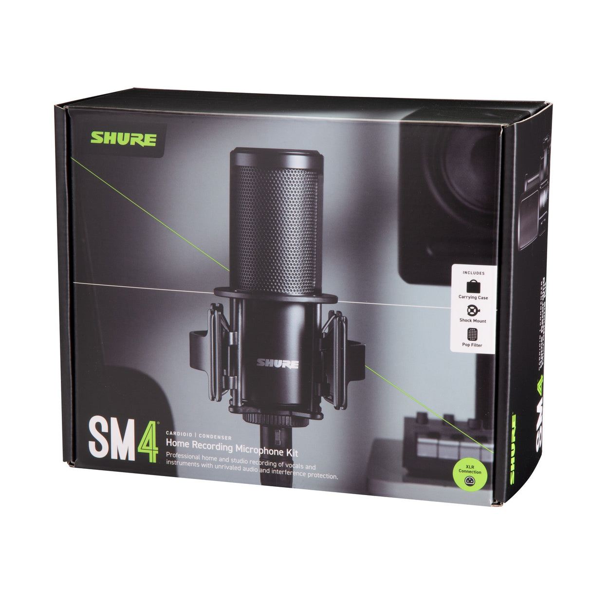 Shure SM4-K-KIT Dual Diaphragm Condenser Microphone Home Recording Kit