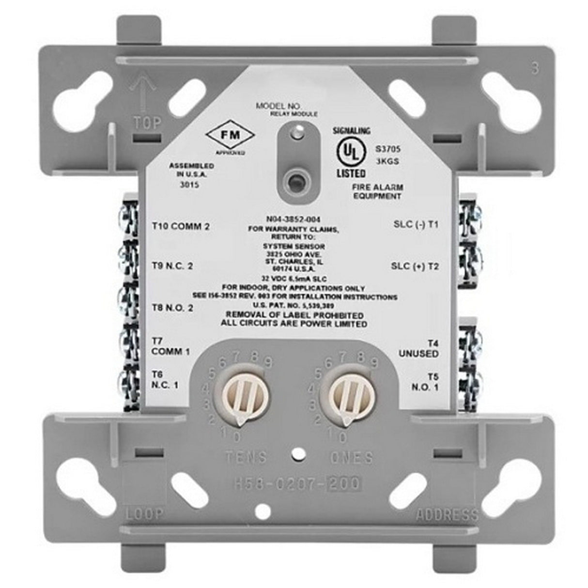 Silent Knight SK-RELAY Intelligent Relay Module for Fire Alarm Control Systems