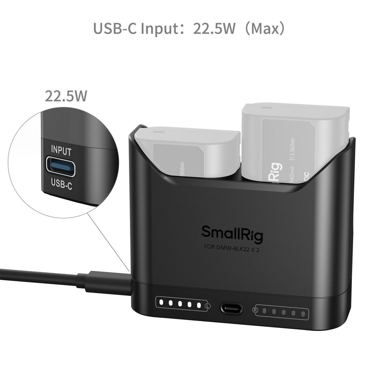 SmallRig Camera Battery Charger Series for Select Batteries