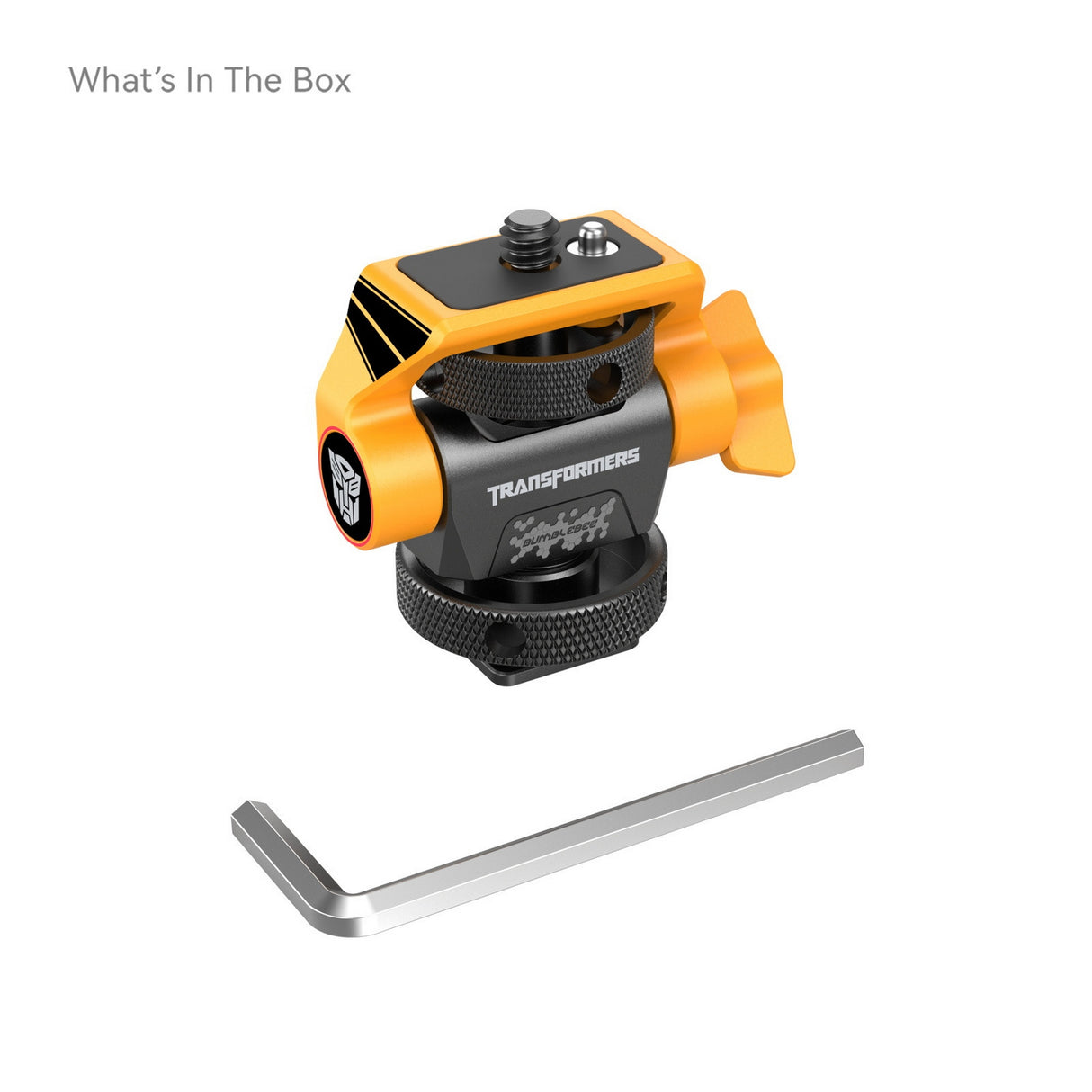SmallRig 5519 Swivel and Tilt Adjustable Monitor Support with Cold Shoe, BumbleBee Edition