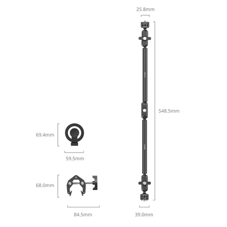 SmallRig 5626 Desktop Magic Arm with Crab-Shaped Clamp Kit Camera Mount