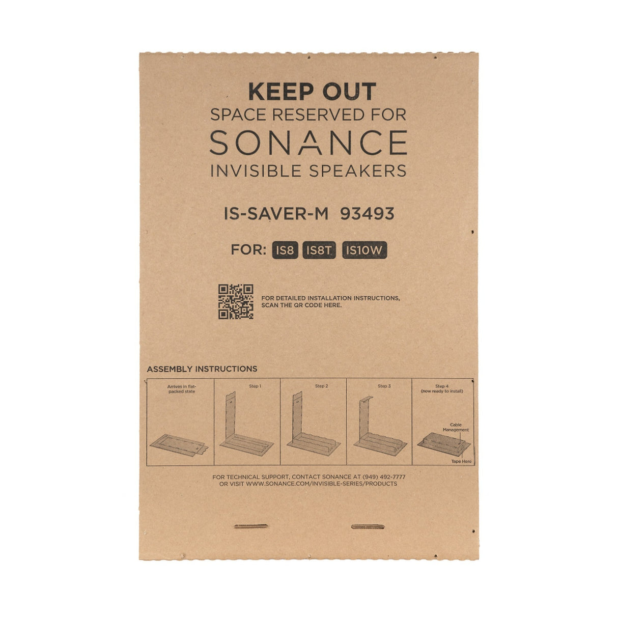 Sonance Invisible Series Space Saver for Pre-Installation