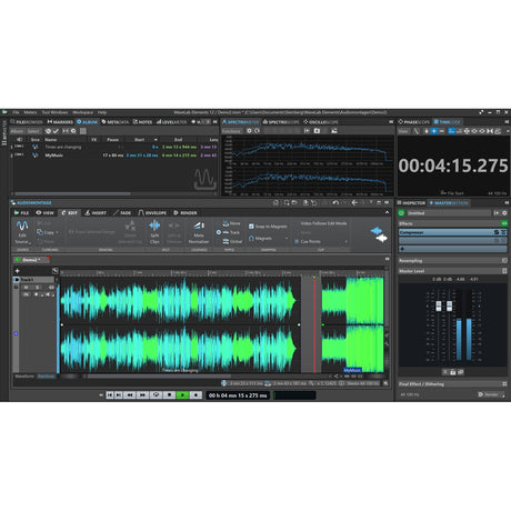 Steinberg WaveLab Elements 12 Audio Mastering Music Software, Education, Download