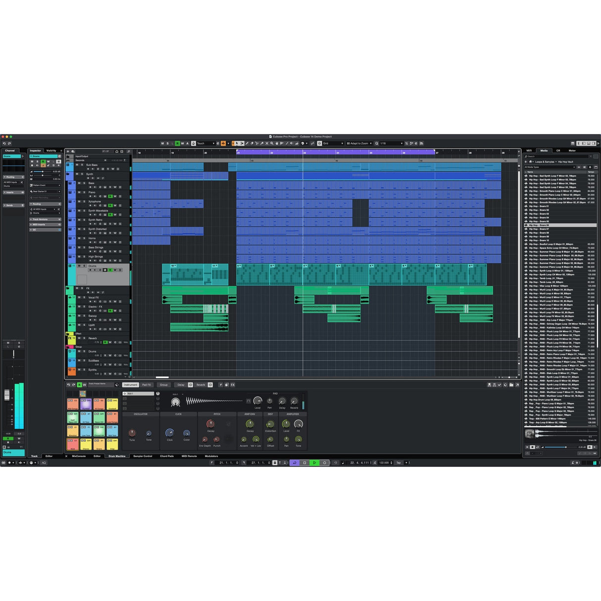 Steinberg Cubase Artist 14 MIDI Audio Workstation Software, Download