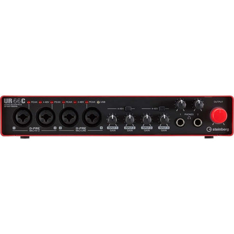Steinberg UR44C 6 x 4 USB 3.0 Type C Audio Interface, Red