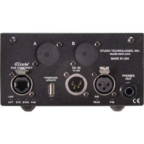 Studio Technologies Model 214A Dante Audio-over-Ethernet Announcers Console