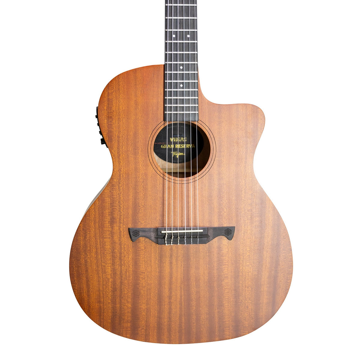 Tagima Vegas Gran Reserva EQ Nylon String Acoustic Guitar, Natural Open Pore Finish