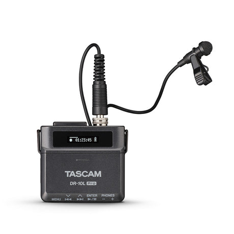 Tascam DR-10L PRO 32-Bit Float Field Recorder with Lavalier Microphone