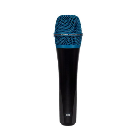 Telefunken M80 Supercardioid Handheld Dynamic Microphone, Black with Blue Grille