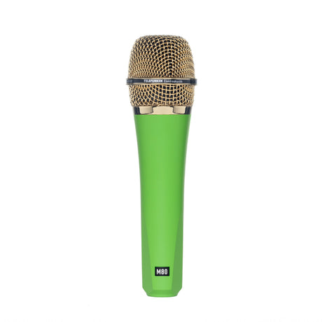Telefunken M80 Supercardioid Handheld Dynamic Microphone, Green with Gold Grille