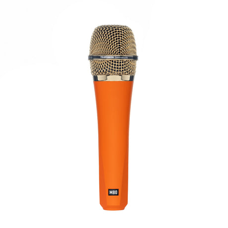 Telefunken M80 Supercardioid Handheld Dynamic Microphone, Orange with Gold Grille