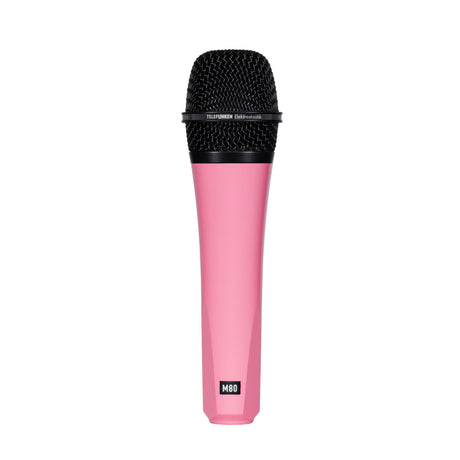 Telefunken M80 Supercardioid Handheld Dynamic Microphone, Pink with Black Grille
