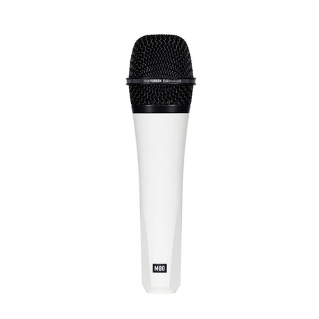 Telefunken M80 Supercardioid Handheld Dynamic Microphone, White with Black Grille