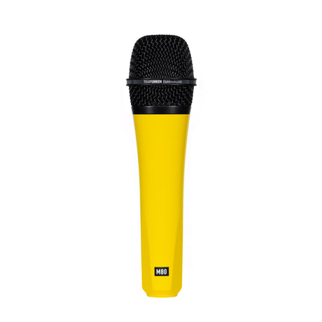 Telefunken M80 Supercardioid Handheld Dynamic Microphone, Yellow with Black Grille
