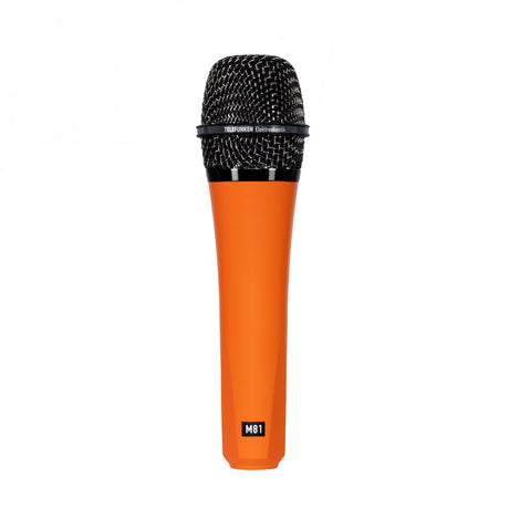 Telefunken M81 Supercardioid Handheld Dynamic Microphone, Orange with Black Nickel Grille