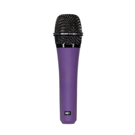 Telefunken M81 Supercardioid Handheld Dynamic Microphone, Purple with Black Nickel Grille