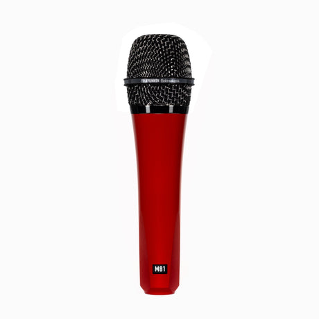 Telefunken M81 Supercardioid Handheld Dynamic Microphone, Red with Black Nickel Grille