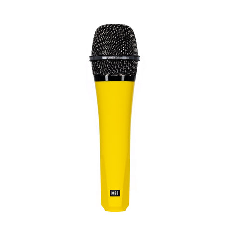 Telefunken M81 Supercardioid Handheld Dynamic Microphone, Yellow with Black Nickel Grille