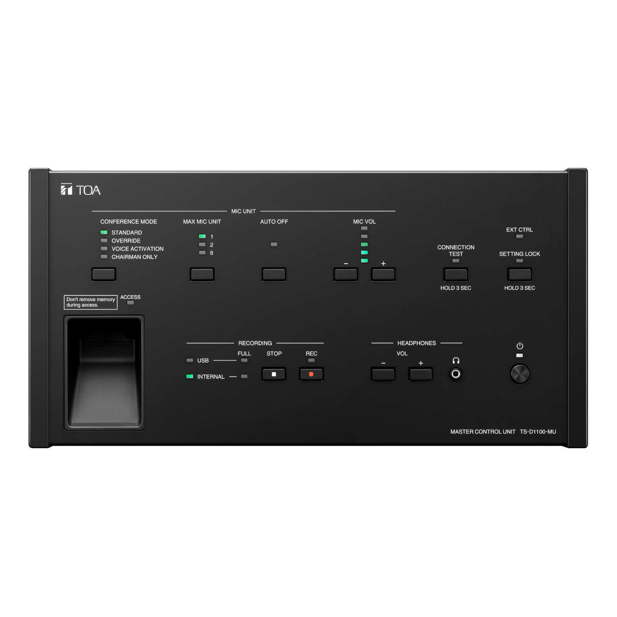 TOA Electronics TS-D1100-MU Master Control Unit