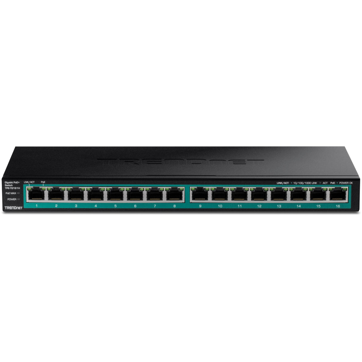 TRENDnet TPE-TG161H 16-Port Gigabit PoE+ Switch