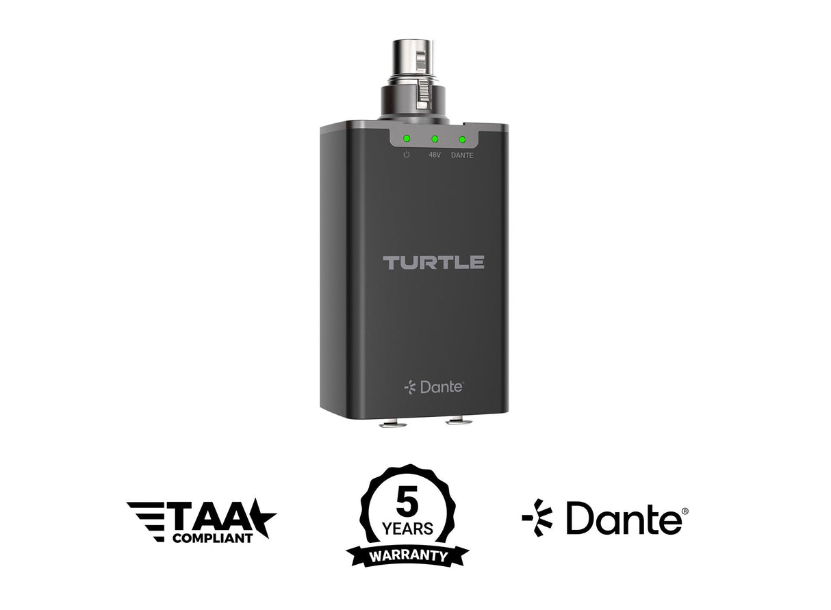Turtle AV JEF Dante-Enabled Microphone Preamp