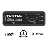 Turtle AV Dante Dual Channel Analog Line Input Adapter