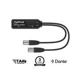 Turtle AV Dante Dual Channel XLR Output Adapter