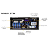 VocoPro Champion-Rec-BT Basic 200W Portable Karaoke PA System