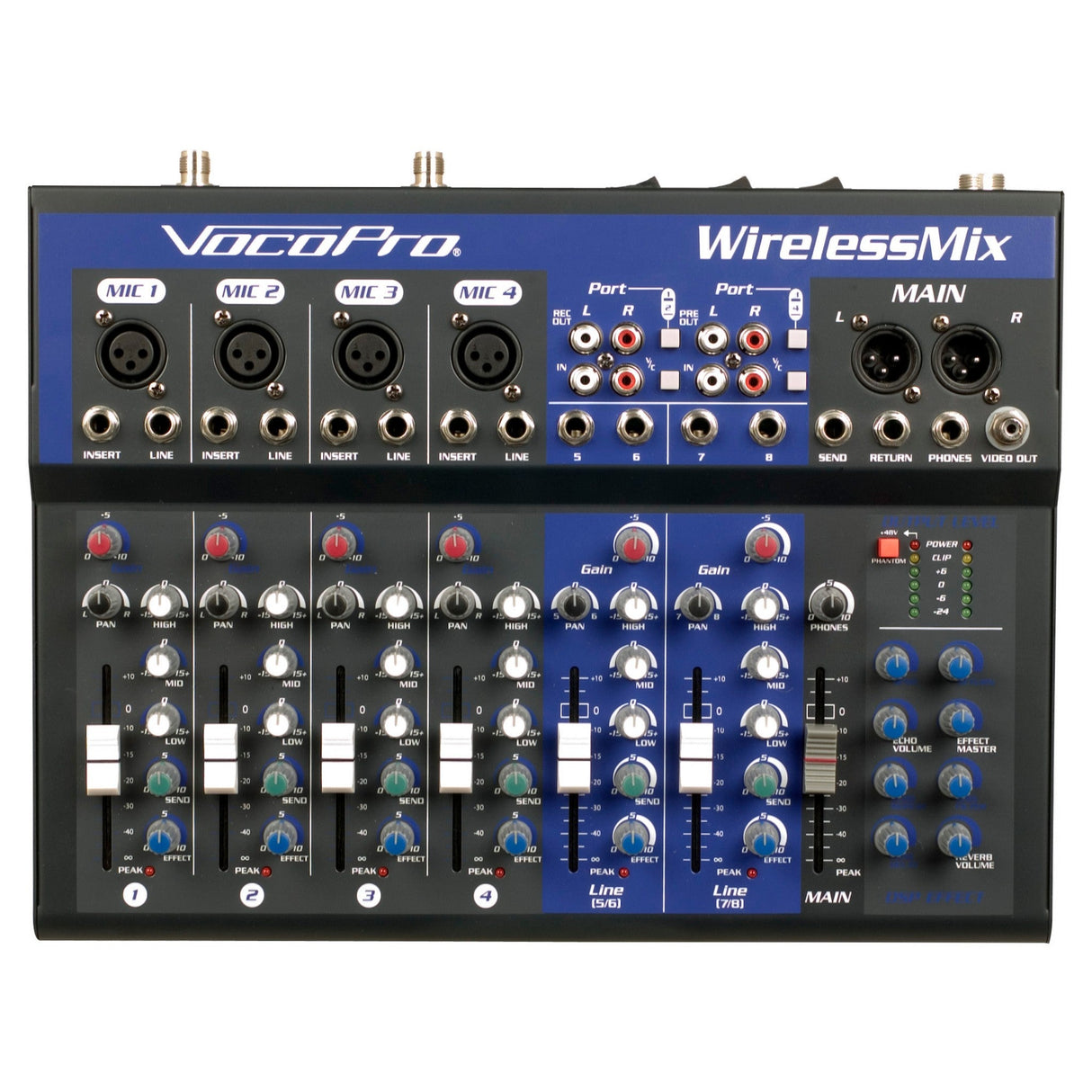 VocoPro WirelessMix-2 All-In-One Live Sound/Karaoke Mixer