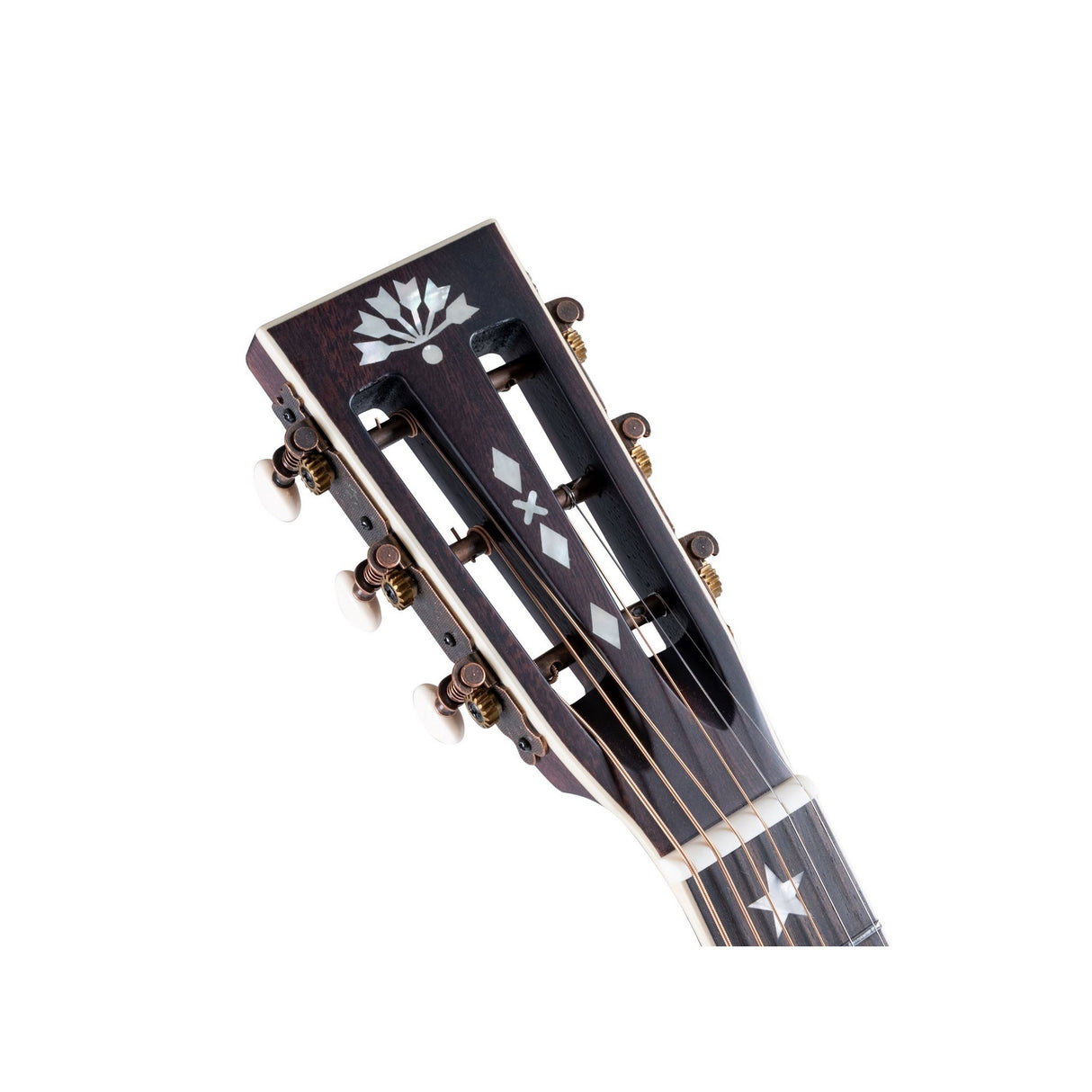 Washburn R310K Victorian Parlor Guitar, Antique Brown Matte Finish